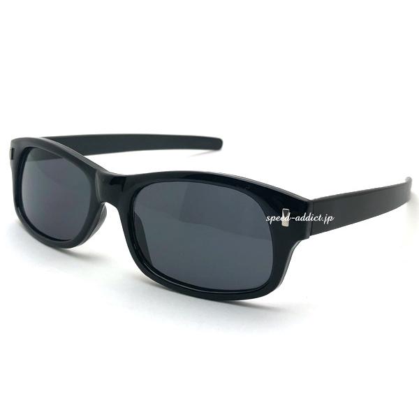 STRAIGHT TEMPLE BIKER SHADE BLACK × SMOKE/バイカーシェードスモークレンズめがね眼鏡メガネモーターサイクルデンuvバイク用サングラス