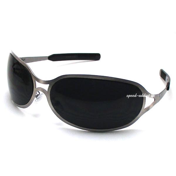 METAL OVAL SUNGLASS GUNMETAL × SMOKE/メタルオーバルサングラスlenny