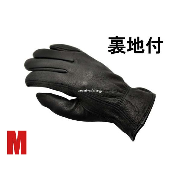NAPA GLOVE 810FL 裏地付 BLACK M/ナパグローブ黒ブラック裏起毛バイク 