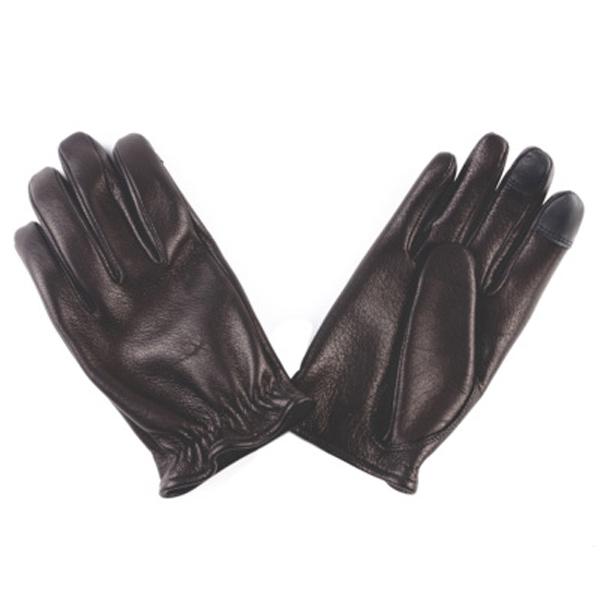GMG DEER SKIN GLOVE ショートリスト GMG-07 BLACK /バイクグローブ