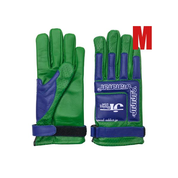 JT Racing USA VINTAGE RACING GLOVE GREEN × BLUE M/レーシング JT Racing USA VINTAGE RACING GLOVE GREEN × BLUE M/レーシング