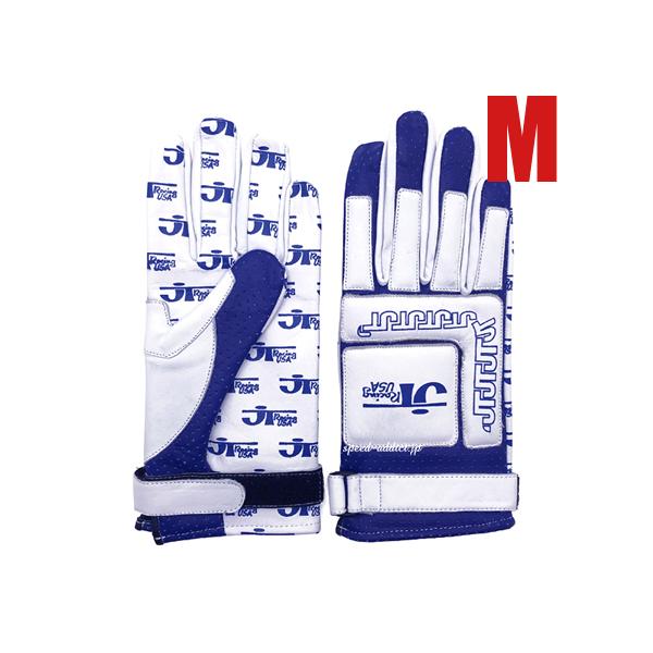 JT Racing USA VINTAGE RACING GLOVE WHITE × BLUE M/レーシング 