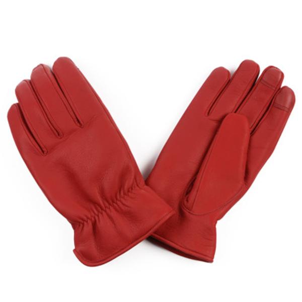 GMG DEER SKIN GLOVE THINSULATE GMG-11 RED/レッド赤ディアスキン