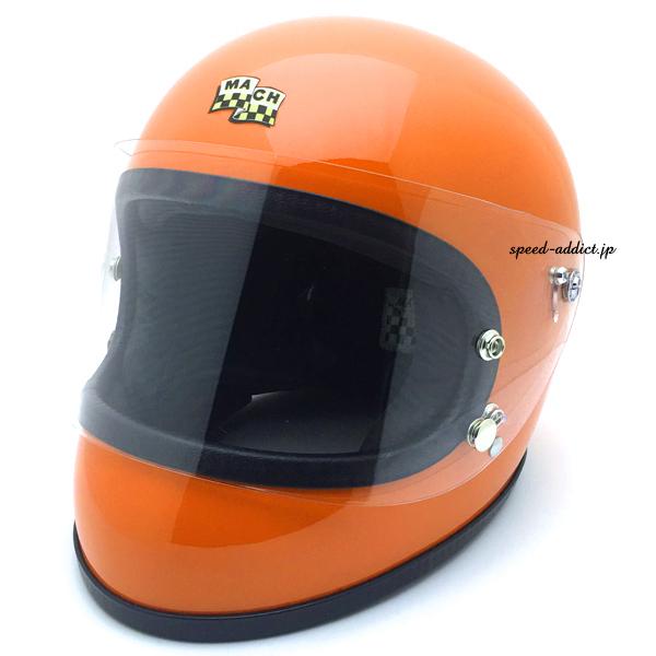 McHAL MACH 02 APOLLO Full Face Helmet MATTE ORANGE/オレンジ