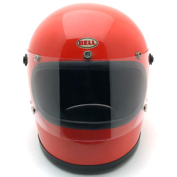 ビンテージ BELL STAR ベル フルフェイス ヘルメット オレンジ スター 送料無料 BHVシールド付 BELL STAR ORANGE 62cm/ビンテージヘルメット
