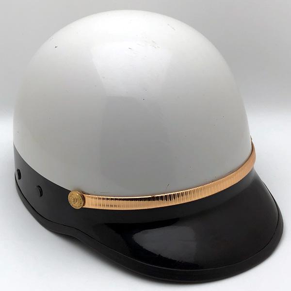 ヴィンテージ ポリスヘルメット BELL TOPTEX 60年代 USA BELL（ベル） 送料無料 60's BELL TOPTEX POLICE WHITE × BLACK 58cm