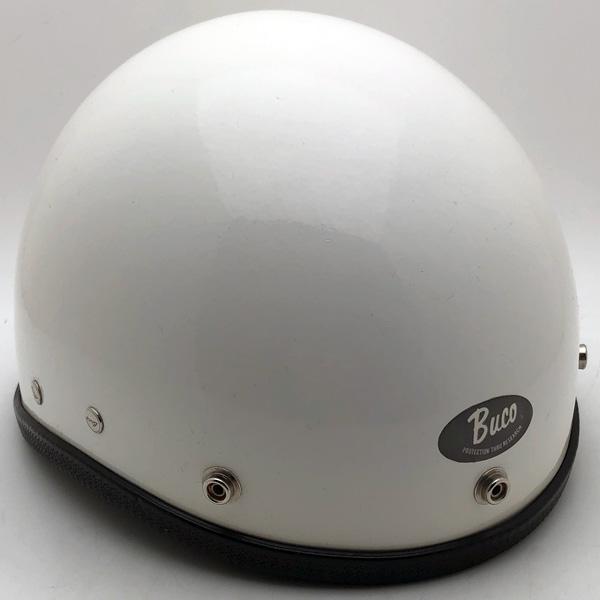 Buco Traveler チンカップ付　ブコ　ハーフ　ビンテージヘルメット 送料無料 Dead Stock 新品 純正チンカップ付 BUCO TRAVELER WHITE/ブコ