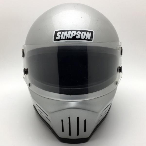 SIMPSON　シンプソン　へルメット SIMPSON（バイク） 送料無料 純正シールド付 SIMPSON M32 SILVER