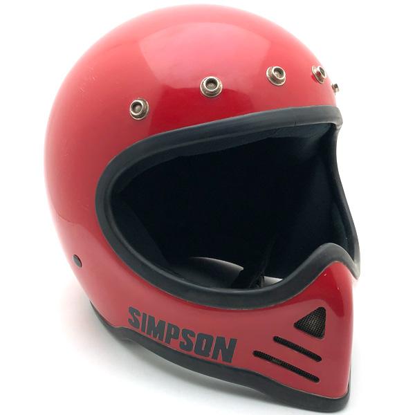 送料無料 SIMPSON M52 RED 56cm/シンプソン赤ビンテージヘルメットオフ