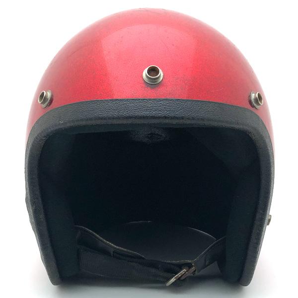 送料無料 JET RED METALFLAKE 57cm/赤レッドビンテージヘルメットラメ