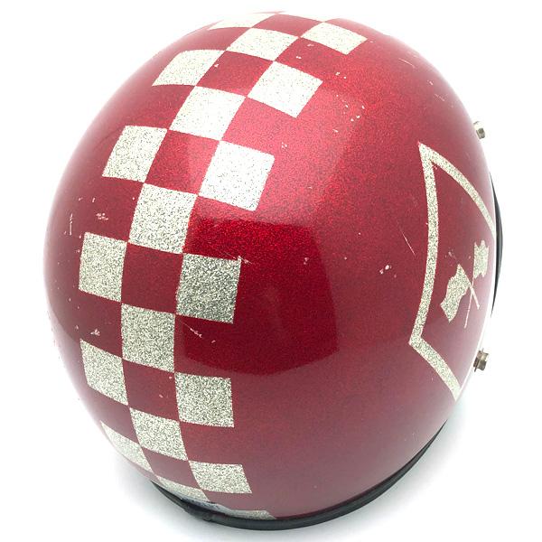 送料無料 60's SAFETECH 初期型 CHECKER FLAG RED 59cm/セーフテック赤