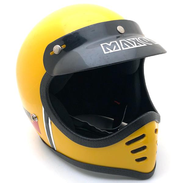 送料無料 純正バイザー付 MAXON MOTO YELLOW 57cm/マクソン黄 送料無料 純正バイザー付 MAXON MOTO YELLOW 57cm/マクソン黄