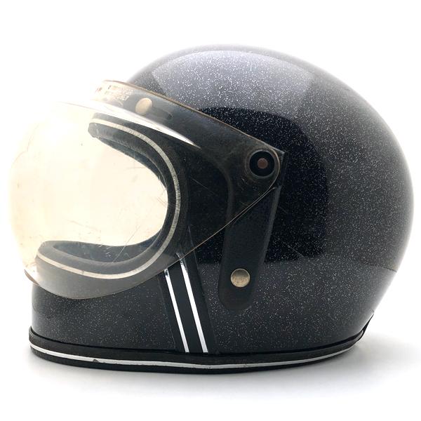 GRANT BLACK LFLAKE ポールソンスモークシールド付き 送料無料 可変式純正シールド付 GRANT METALFLAKE BLACK 57cm/黒