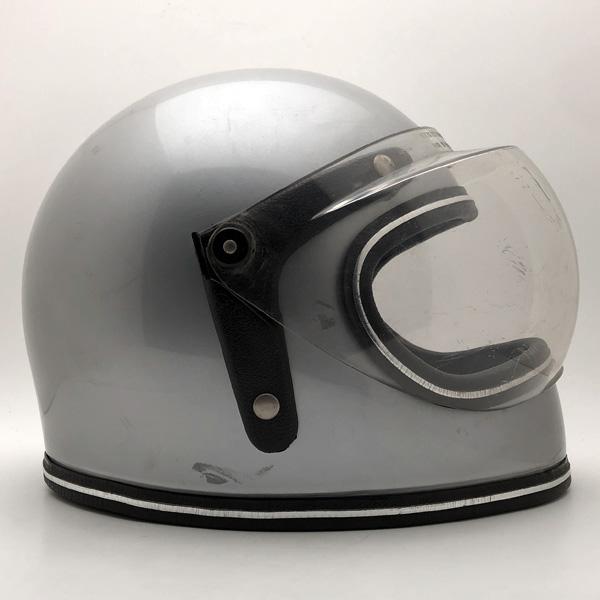 Grant ヴィンテージヘルメット シルバー 送料無料 可変式純正シールド付 GRANT SILVER METALLIC 59cm