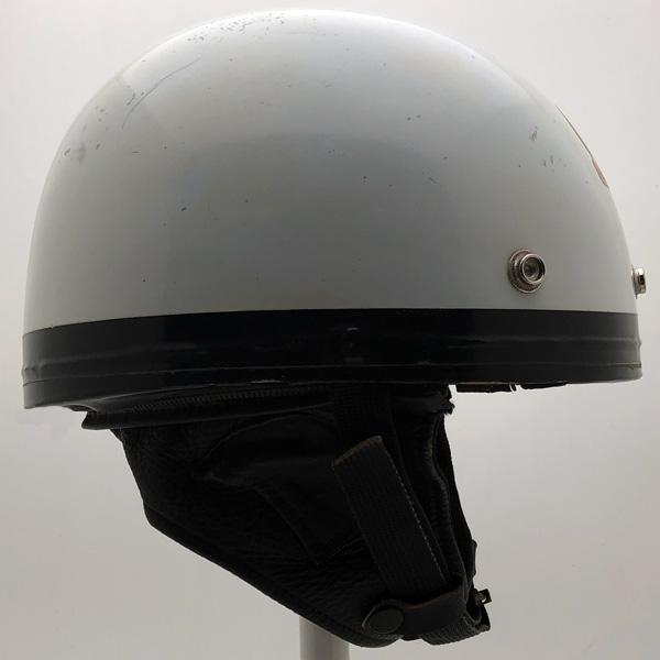 送料無料 60's U.S. Navy HALF HELMET WHITE 54cm/白ビンテージ