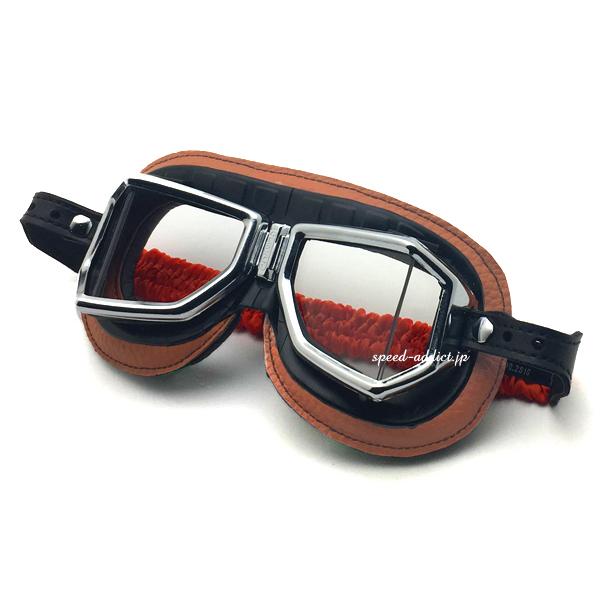 CLIMAX 513S 4眼 GOGGLE BROWN × CHROMEメッキ/クライマックスゴーグル