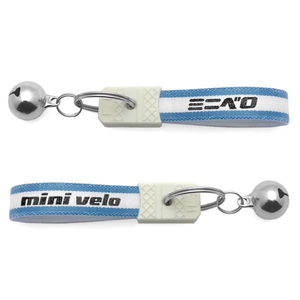 鈴付 昭和レトロ ミニベロ キーホルダー BLUE/青miniveloターンカノーバーブリヂストンBianchiアルテージプロブロスシマノトリボースペア