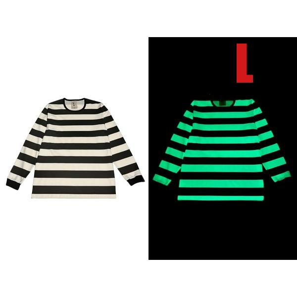 GROW IN THE DARK BORDER L/S T-shirt L/蓄光プリント暗闇で光る長袖t
