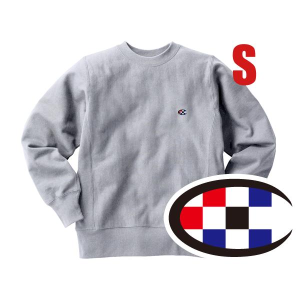 リバース縫製 サイドリブ C WAPPEN SWEAT GRAY S/グレービンテージ