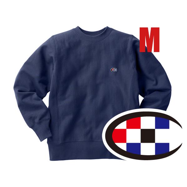 リバース縫製 サイドリブ C WAPPEN SWEAT NAVY M/ネイビー紺色