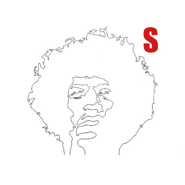 stencil JIMI HENDRIX Tシャツ WHITE S/ステンシルジミ・ヘンドリックスフジロックfujirockサマソニロックギタリストレジェンドバンドt音楽