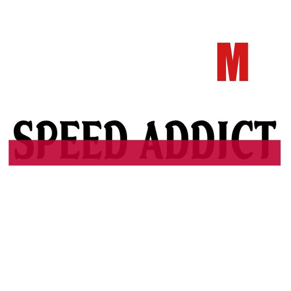 発泡 BLINDFOLD SPEED ADDICT LOGO Tシャツ WHITE×BLACK×PINK M/ブラインドフォールドスピードアディクトロゴオールドスクールバイク乗り