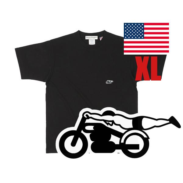 USAコットン SUPER HEAVY WEIGHT スピードアディクト T-shirt BLACK XL 