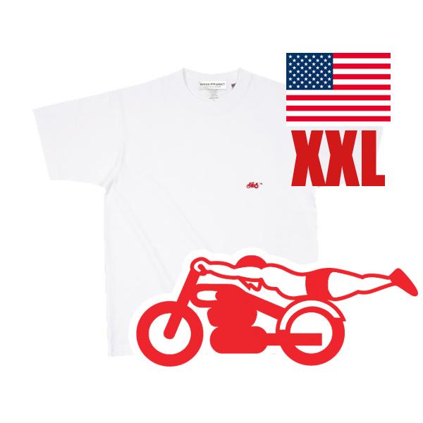 USAコットン SUPER HEAVY WEIGHT スピードアディクト T-shirt WHITE XXL/白tシャツヘビーウェイトヘビーオンス厚手goodwearビンテージ70s