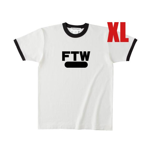 FTW Ringer T-shirt WHITE × BLACK XL/白teeリンガーtシャツ半袖 
