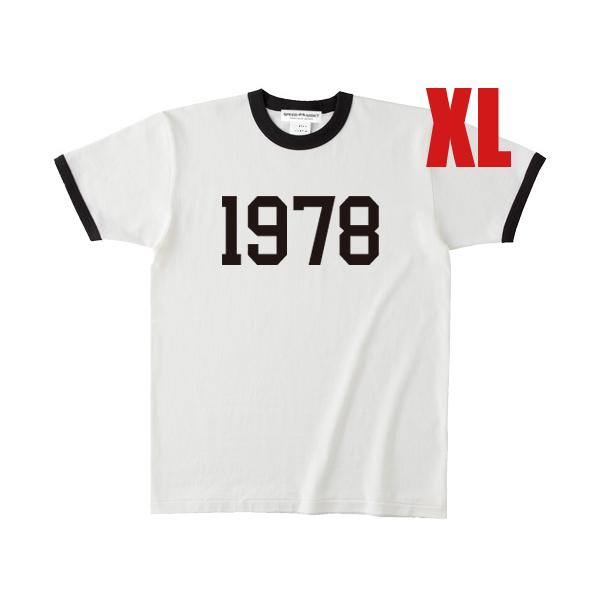 1978 Ringer T-shirt WHITE × BLACK XL/リンガーtシャツメンズ白tee半袖カレッジロゴ大学uclayale年代1978年昭和53年70s古着風アメカジusa