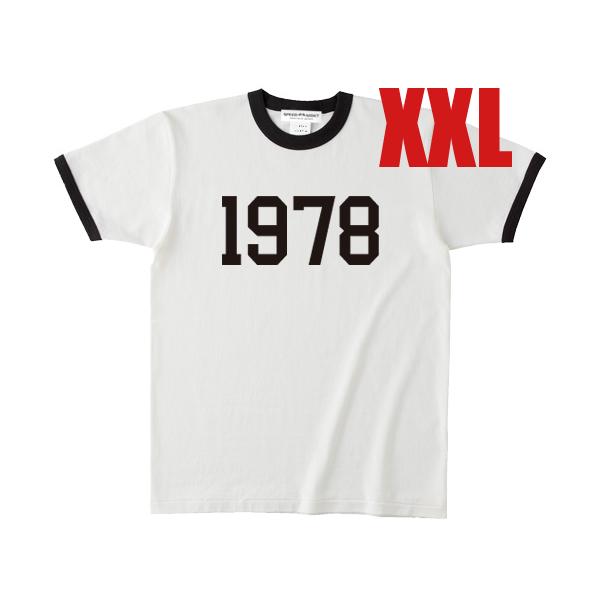 1978 Ringer T-shirt WHITE × BLACK XXL/リンガーtシャツ白トリムtee