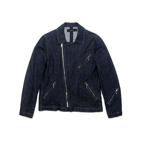 左綾 DENIM W RIDERS JKT/デニムダブルライダースジャケットaero 