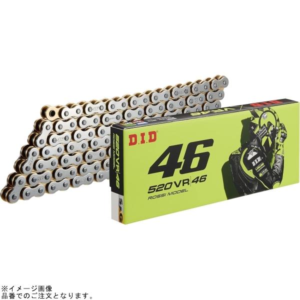 DID 520VR46 120L SILVER＆GOLD/カシメ(ZB) シールチェーン : SPEED