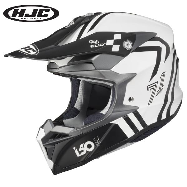 HJC ヘルメット HJH249 i50 ヘックス カラー:WHITE/BLACK(MC10SF