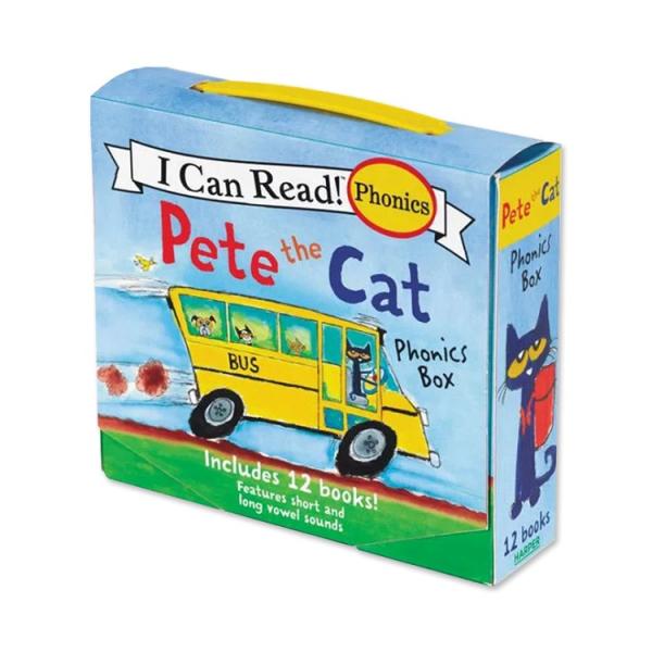 【洋書】ピートザキャット 12冊組 フォニックス短母音&amp;長母音 Pete the Cat 12-Book Phonics Fun！: Short and Long Vowel Sounds