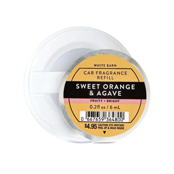 お取り寄せ バスアンドボディワークス スイートオレンジ＆アガベ カーフレグランス リフィル 6ml Bath & Body Works Sweet Orange