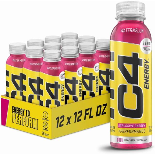 セルコア C4 エナジー 無炭酸 ゼロシュガー エナジードリンク プレワークアウトドリンク スイカ味 355ml (12 個パック) RTD お取り寄せ