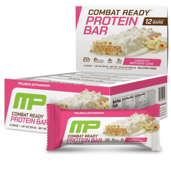 マッスルファーム コンバット スポーツ プロテインバー コンフェッティバースデーケーキ味 12本入り Bar: MusclePharm: C お取り寄せ