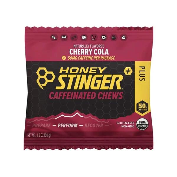 ハニースティンガー チェリーコーラ オーガニック カフェイン入り チュー 31g Honey Stinger Cherry Cola Organic Caffe お取り寄せ
