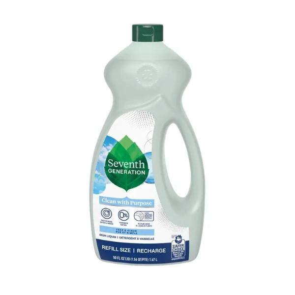 セブンスジェネレーション フリー＆クリア 食器用洗剤 1480mL Seventh Generation Free &amp; Clear Dish Soap 50 f お取り寄せ