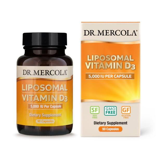 DR. MERCOLA ���|�\�[�� �r�^�~��D3 5000IU 90�� �J�v�Z�� �h�N�^�[�����R�� Liposomal VitaminD3 5000IU 90Capsules