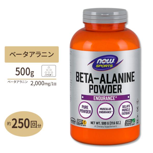NOW Foods スポーツ　ベータアラニン　ピュアパウダー（未開封）＋おまけ NOW Foods（ナウフーズ） ベータアラニン パウダー 500g Beta-Alanine