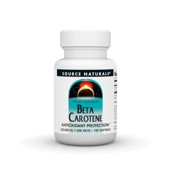 ソースナチュラルズ ベータカロテン 25000IU 100ソフトジェル Source Naturals Beta Carotene 25000 IU 100 S お取り寄せ