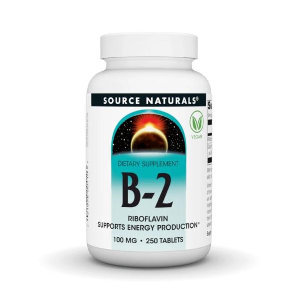 ソースナチュラルズ ビタミンB2 100mg 250粒 Source Naturals Vitamin B-2 100 mg 250 Tablet 【お取り寄せ お取り寄せ