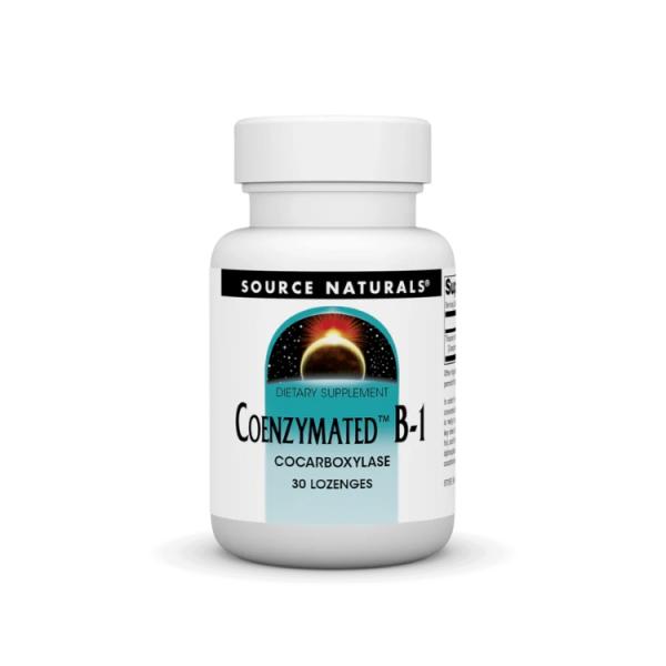 ソースナチュラルズ コエンザイメイテッド B-1 25mg ペパーミント味 30ロゼンジ Source Naturals Coenzymated・B-1 25  お取り寄せ