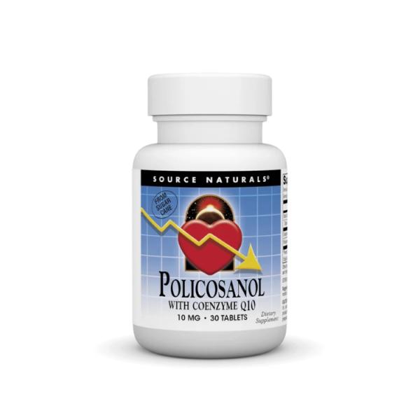ソースナチュラルズ ポリコサノール＋コエンザイムQ10 10mg 30粒 Source Naturals Policosanol with Coenzyme Q お取り寄せ