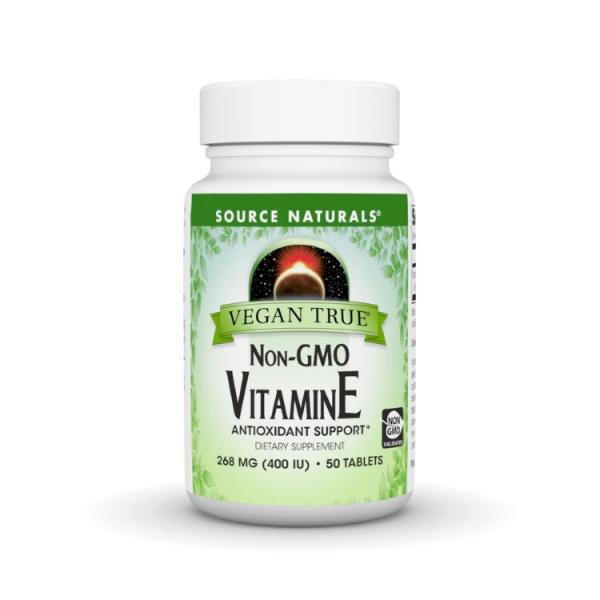 ソースナチュラルズ ヴィーガントゥルー 非遺伝子組換 ビタミンE 400IU 50粒 Source Naturals Vegan True Non-GMO Vi お取り寄せ