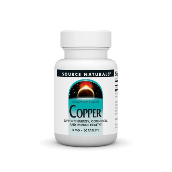 ソースナチュラルズ 銅 3mg 60粒 Source Naturals Copper 3 mg 60 Tablet 【お取り寄せ商品】【合わせて買いたい】 お取 お取り寄せ