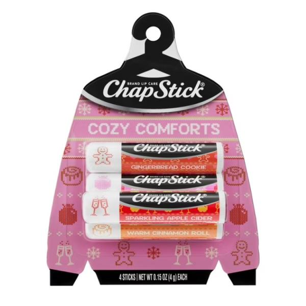 お取り寄せ [限定版]チャップスティック コージーコンフォート リップバーム ギフトセット 4個パック ChapStick Cozy Comforts Lip