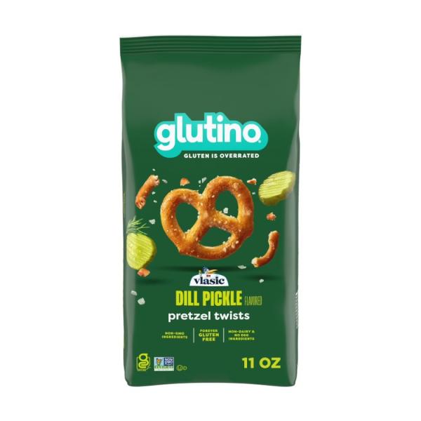 グルティーノ ヴラシック グルテンフリー ディルピクルス プレッツェルツイスト 312g Glutino Vlasic Gluten Free Dill Pic お取り寄せ